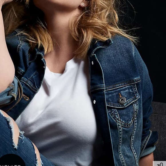 NWT TORRID DENIM TRUCKER JACKET - MEDIUM WASH Size 1 1X 14/16 - Picture 3 of 7